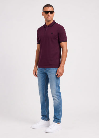Fred Perry Polo's Twin tipped polo - plum black