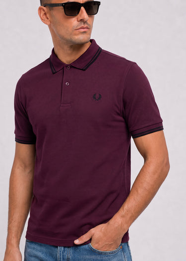 Fred Perry Polo's Twin tipped polo - plum black