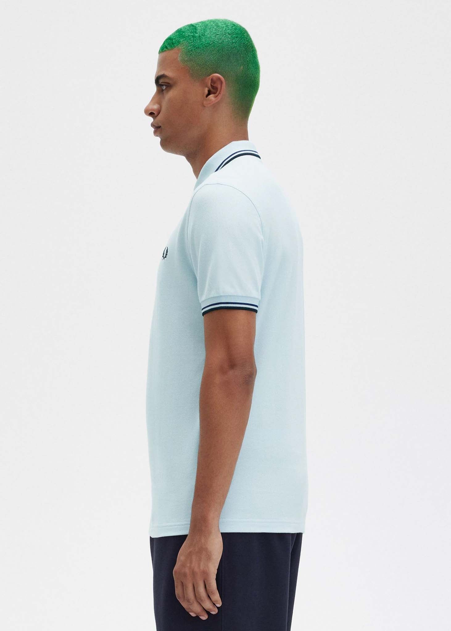 Fred Perry Polo's  Twin tipped fred perry shirt - light ice 