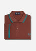 Fred Perry Polo's  Twin tipped fred perry shirt - whisky brown deep mint 