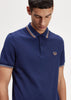 Fred Perry Polo's  Twin tipped fred perry shirt - french navy seagrass light rust 