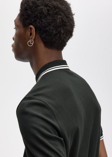 Fred Perry Polo's Twin tipped fred perry polo shirt- nightgreen snow white