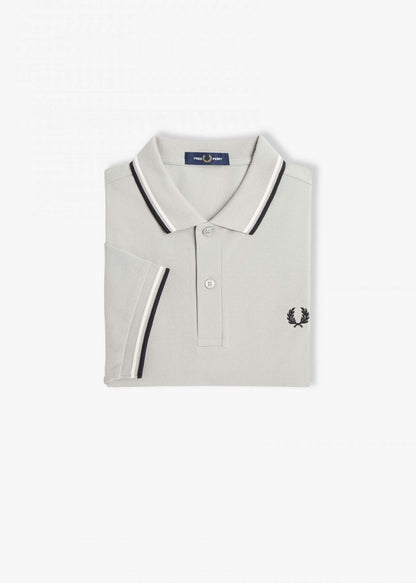 Fred Perry Polo's  Twin tipped fred perry shirt - limestone ecru black 