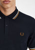 Fred Perry Polo's  Twin tipped Fred Perry shirt - navy snow white shsto 