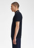 Fred Perry Polo's  Twin tipped Fred Perry shirt - navy snow white shsto 