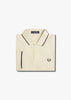 Fred Perry Polo's  Twin tipped fred perry shirt - oatmeal ecru blk 