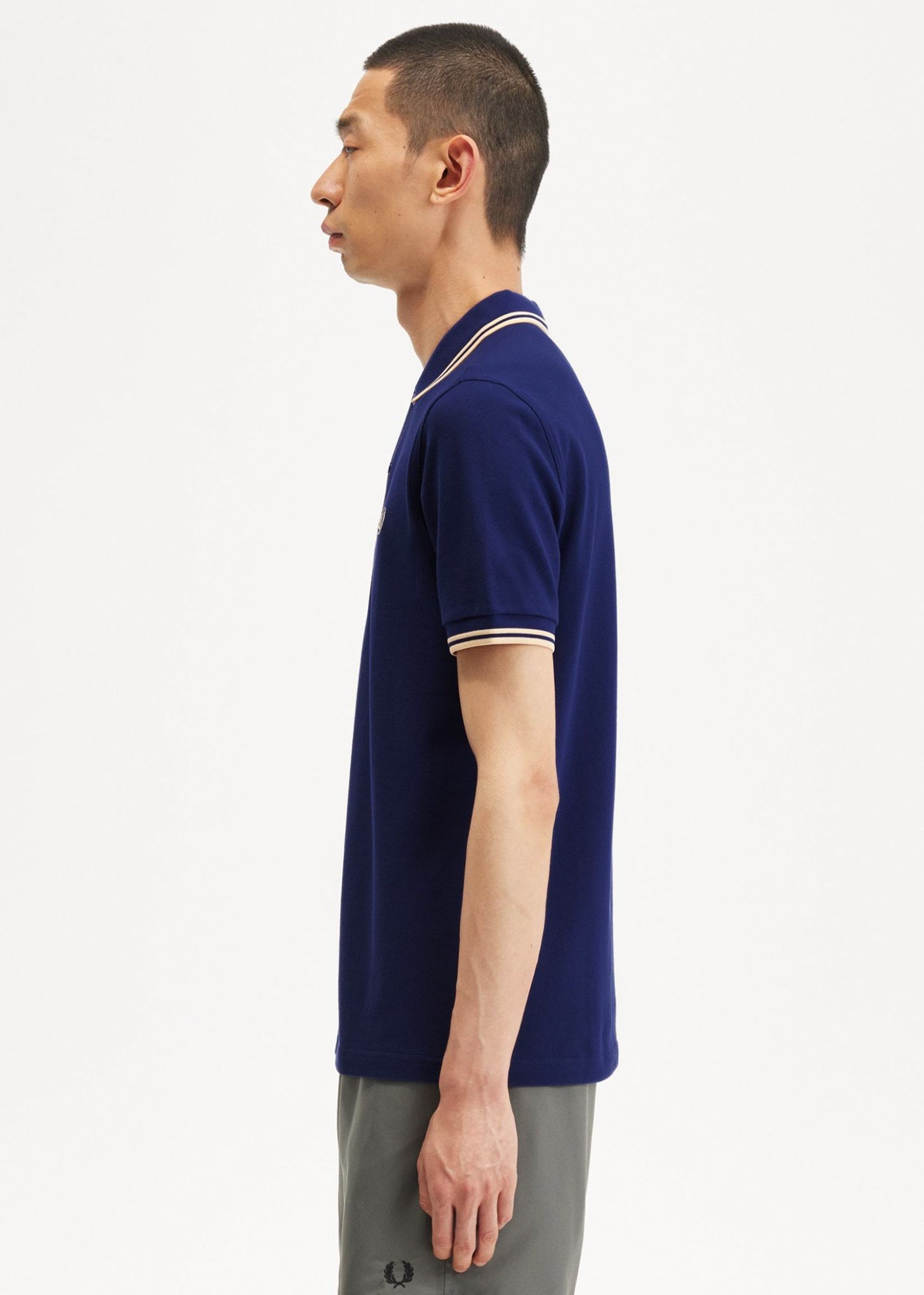 Fred Perry Polo's  Twin tipped Fred Perry shirt - french navy ice cream 