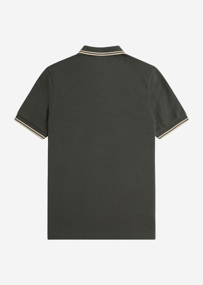 Fred Perry Polo's  Twin tipped fred perry shirt - field green oatmeal 