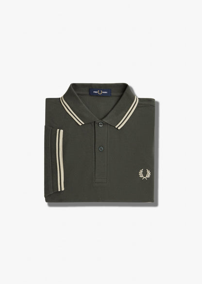 Fred Perry Polo's  Twin tipped fred perry shirt - field green oatmeal 