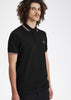 Fred Perry Polo's  Twin tipped fred perry shirt - black ecru 