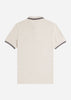 Fred Perry Polo's  Twin tipped fred perry shirt - porridge marl anchor grey anchor grey 