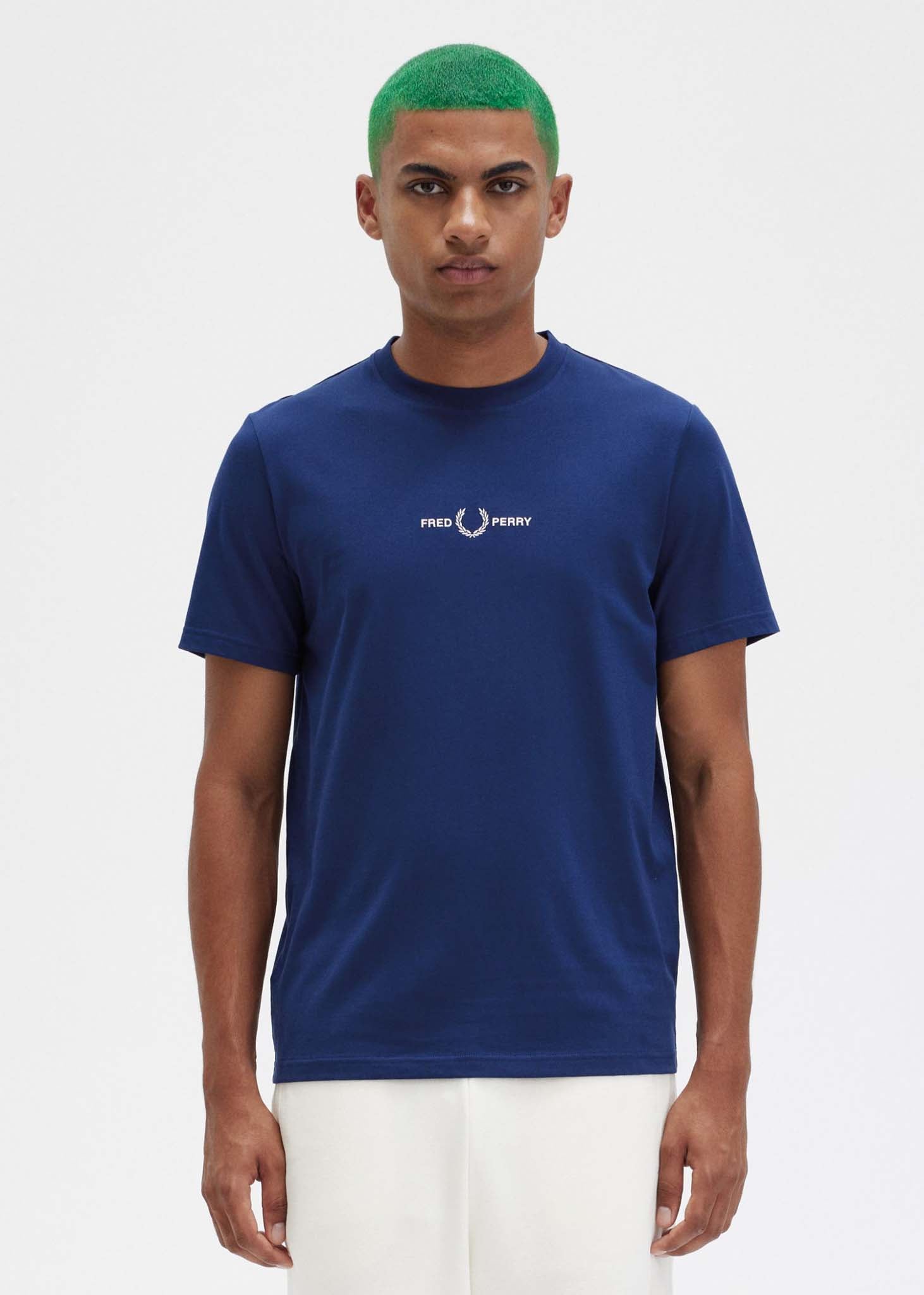 Fred Perry T-shirts  Embroidered t-shirt - french navy 