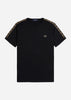 Fred Perry T-shirts  Contrast tape ringer t-shirt - black stone 