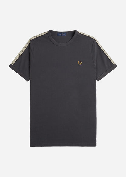 Fred Perry T-shirts  Contrast tape ringer t-shirt - anchor grey black 