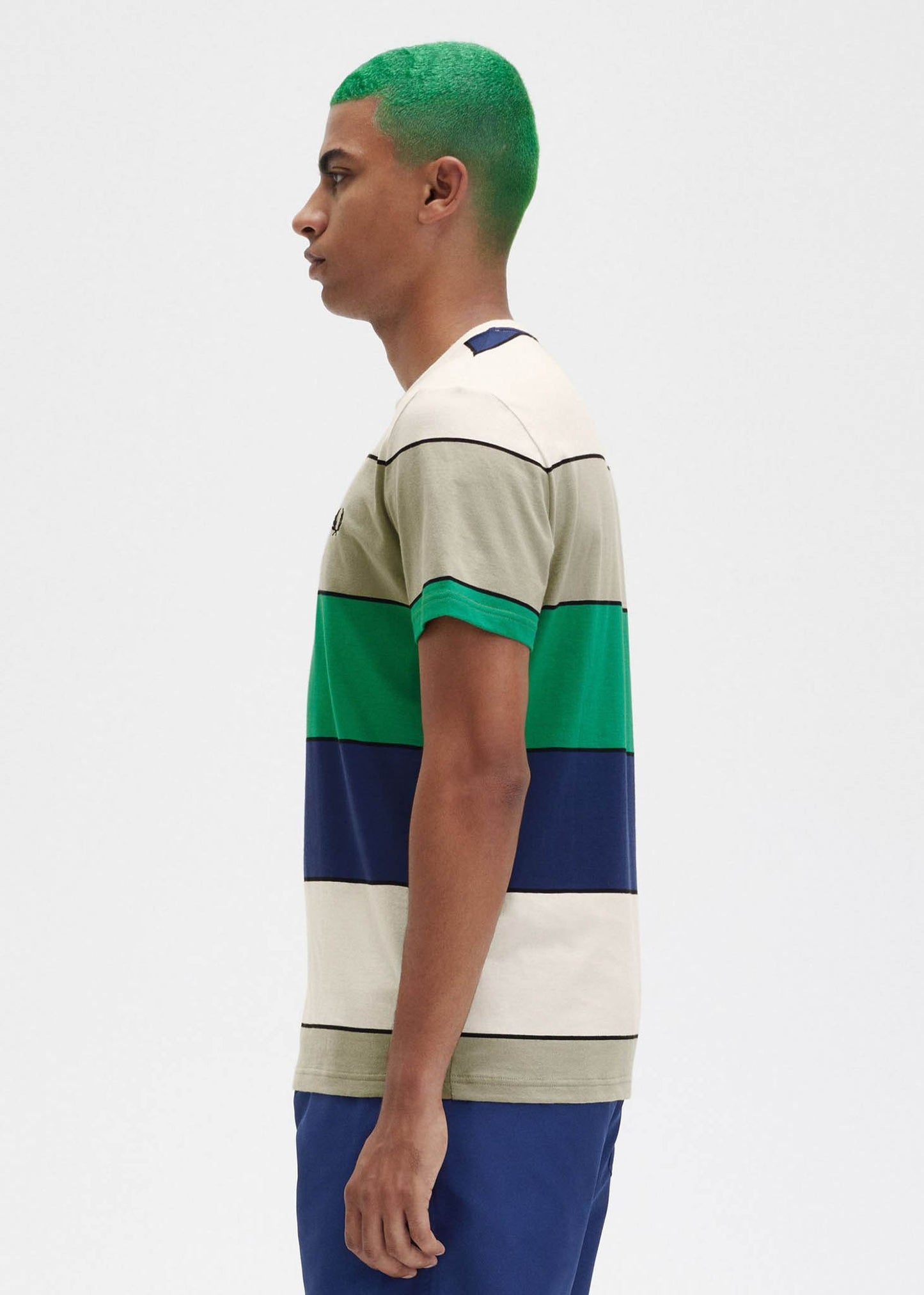 Fred Perry T-shirts  Bold stripe t-shirt - seagrass 