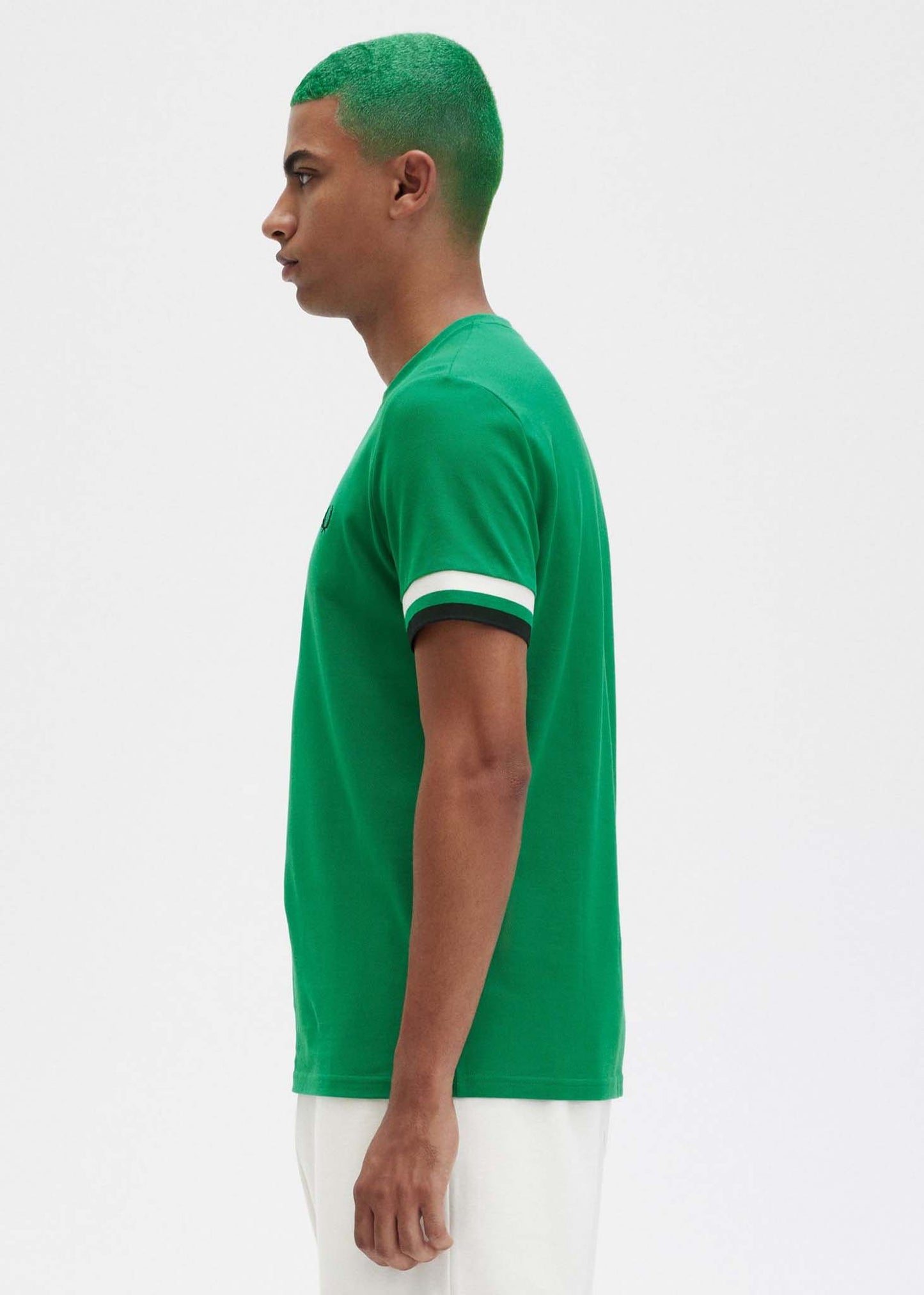 Fred Perry T-shirts  Bold tipped pique t-shirt - fp green 