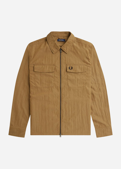 Fred Perry Overshirts  Zip overshirt - shaded stone 