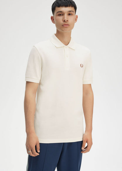 Fred Perry Polo's The fred perry polo shirt- lghecru cinnamon