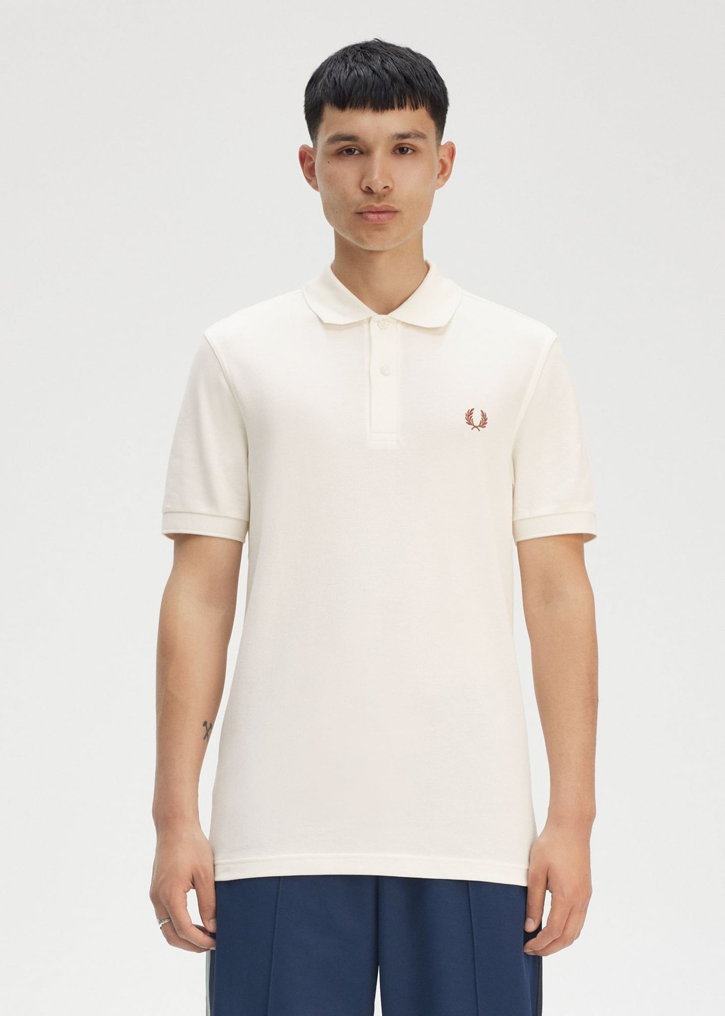 Fred Perry Polo's The fred perry polo shirt- lghecru cinnamon