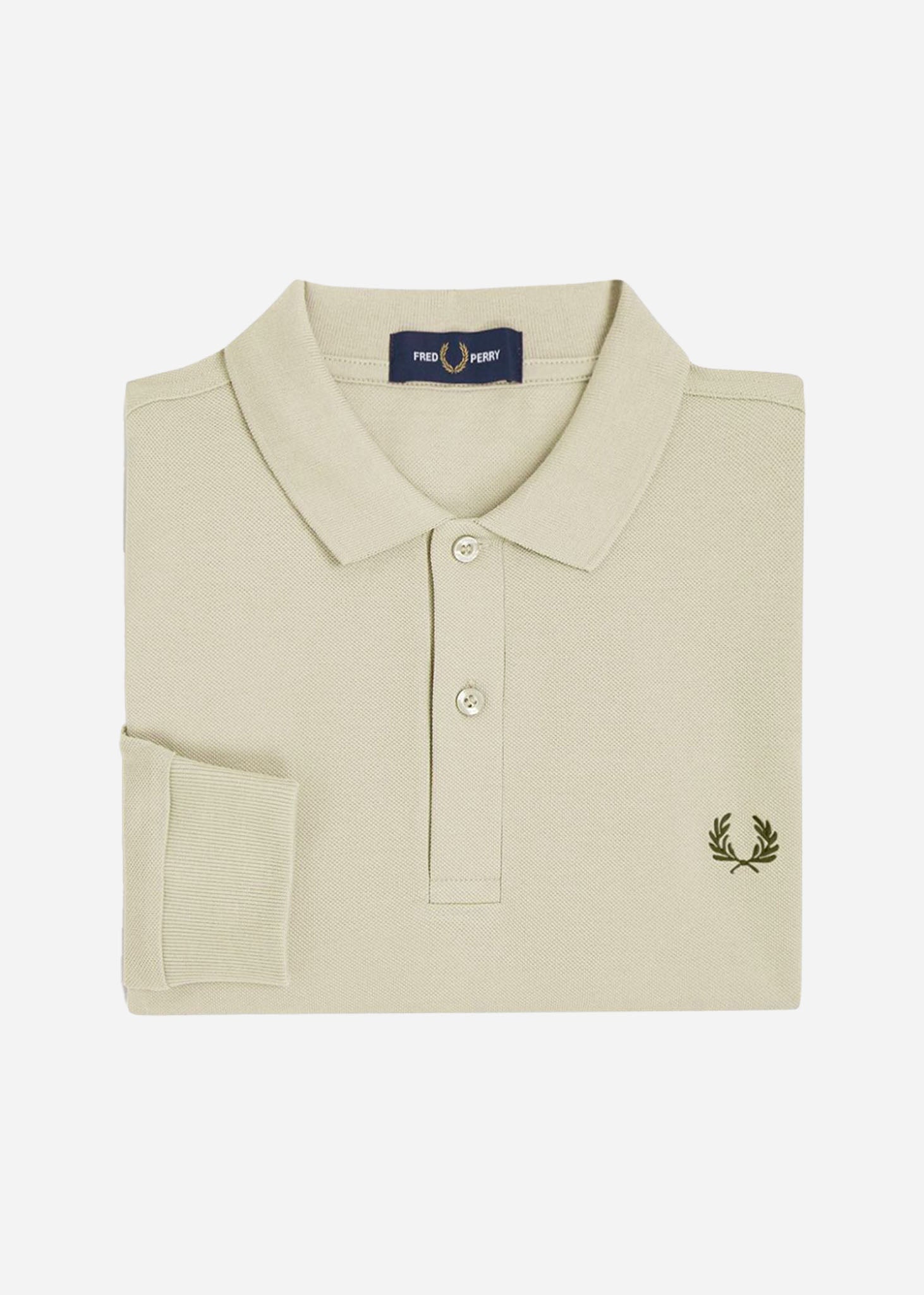 Fred Perry Longsleeve Polo's  LS plain fred perry shirt - oatmeal 