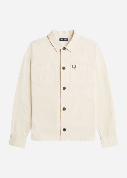 Fred Perry Overshirts  Twill overshirt - ecru 