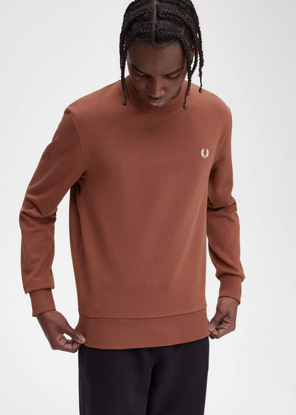 Fred Perry Truien  Rave graphic sweatshirt - whisky brown 