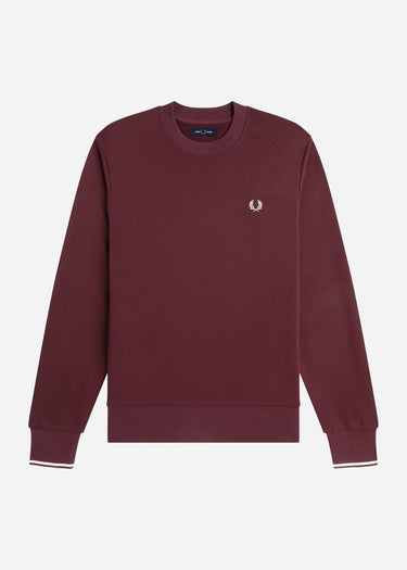 Fred Perry Truien Crew neck sweatshirt - oxblood ecru
