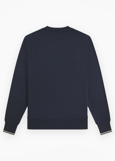 Fred Perry Truien Crew neck sweatshirt - dark airforce ecru seagrass