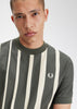 Fred Perry T-shirts  Gradient stripe t-shirt - field green 