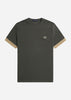 Fred Perry T-shirts  Striped cuff t-shirt - field green 