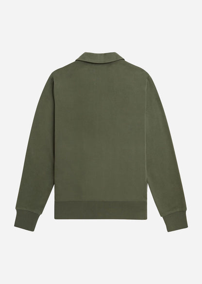 Fred Perry Vesten  Zip through sweatshirt - laurel wreath green 