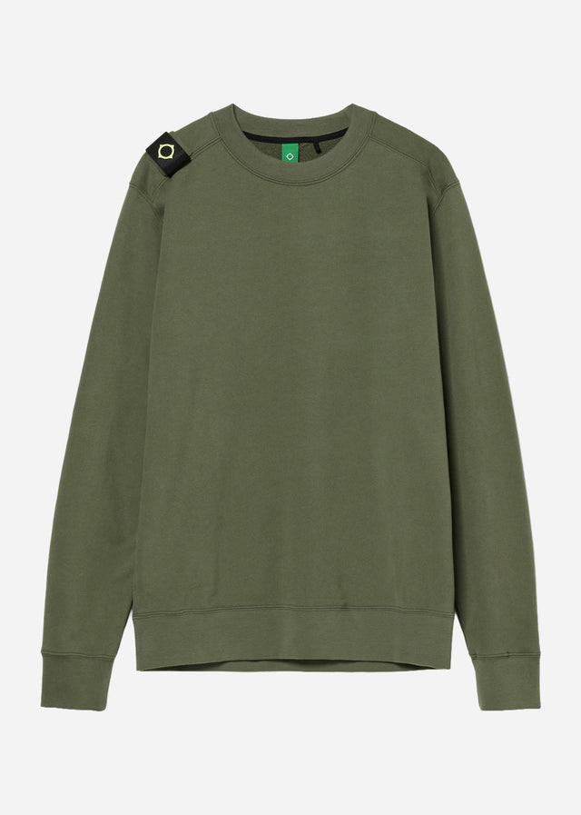 MA.Strum Truien Mastrum crew sweat - bronze green