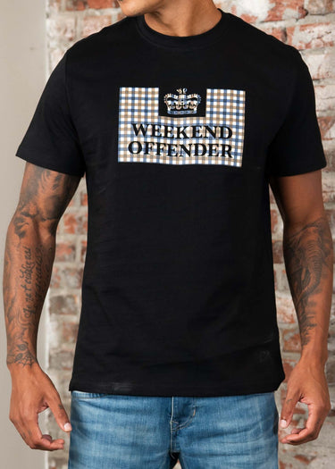 Weekend Offender T-shirts Shevchenko - black mid house check