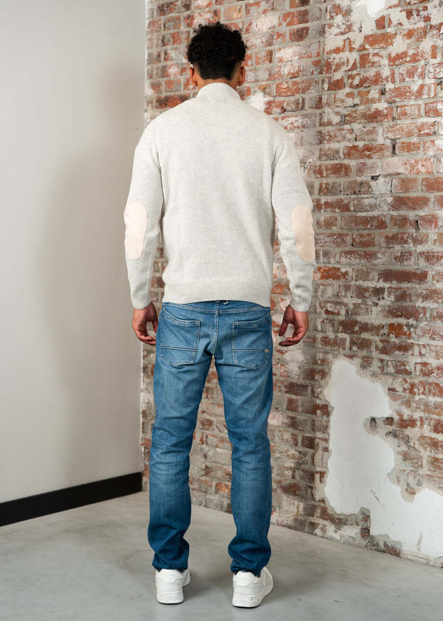Barbour Sweaters Essential patch half zip knitted jumper - pearl