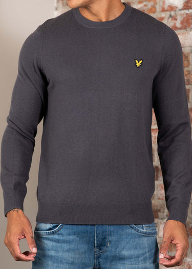 Lyle & Scott Truien Cotton merino crew neck jumper - shadow