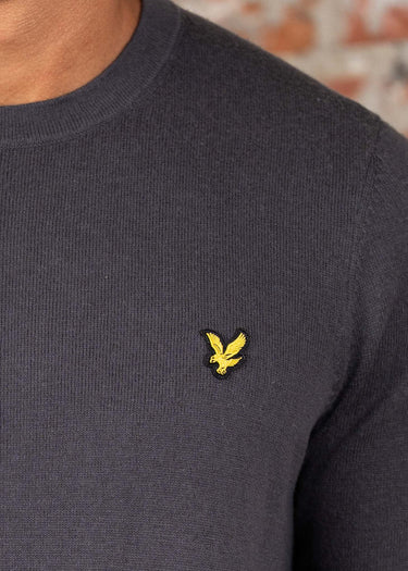 Lyle & Scott Truien Cotton merino crew neck jumper - shadow