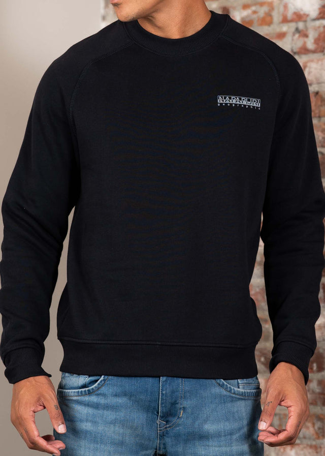 Napapijri Sweaters Back graphic crewneck - black beauty