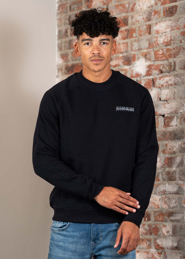 Napapijri Sweaters Back graphic crewneck - black beauty