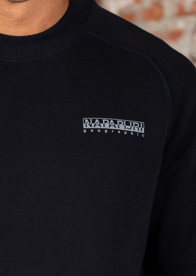 Napapijri Sweaters Back graphic crewneck - black beauty