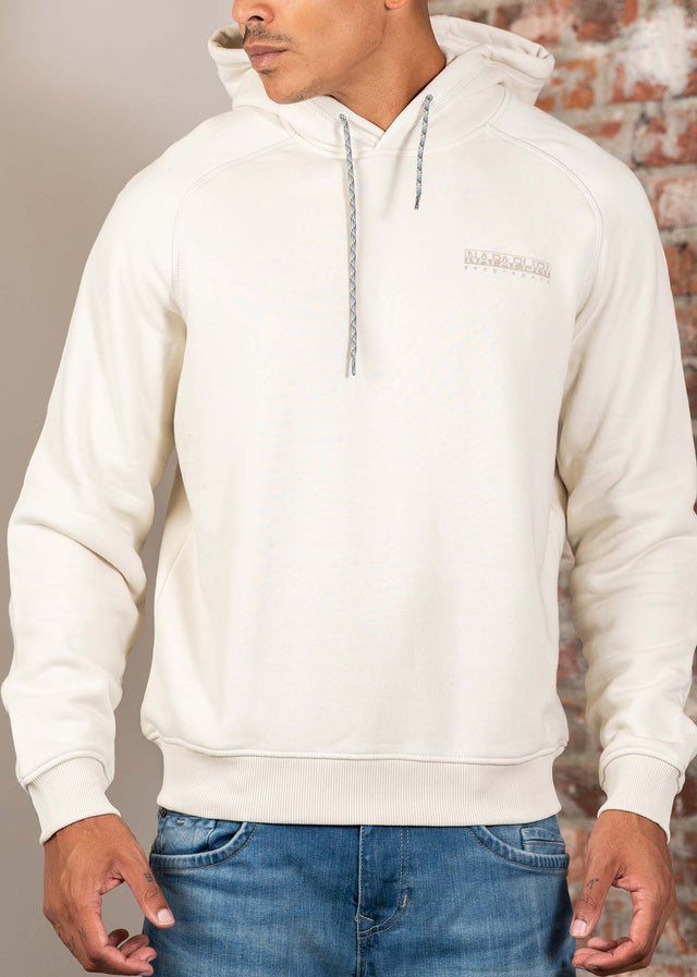Napapijri Hoodies Back graphic hoodie - beige dimity