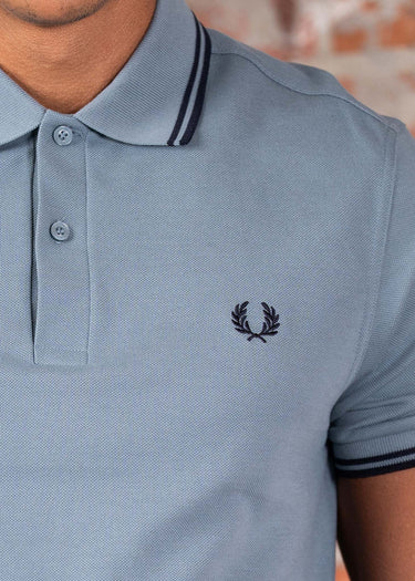 Fred Perry Polo's Twin tipped polo - stockport blue navy