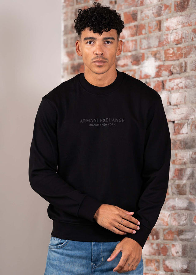 Armani Exchange Truien Sweatshirt - black
