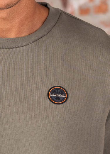 Napapijri Truien Badge crewneck- tea leaf