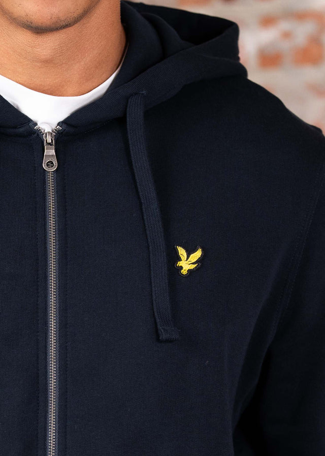 Lyle & Scott Cardigans Zip through hoodie - dark navy