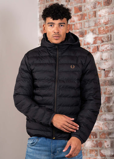 Fred Perry Jassen Hooded insulated jacket - black