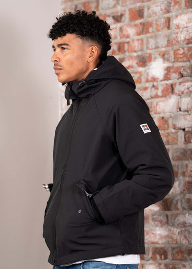 Aquascutum Jassen Soft shell mid parka - black