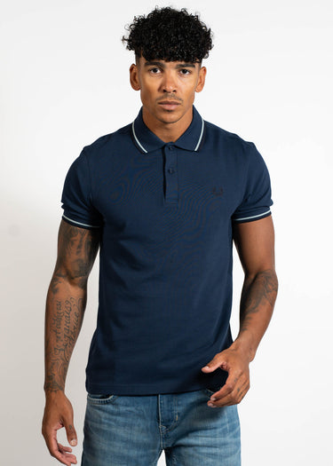 Fred Perry Polo's Twin tipped fred perry polo shirt- tnsbl slvrbl nvy