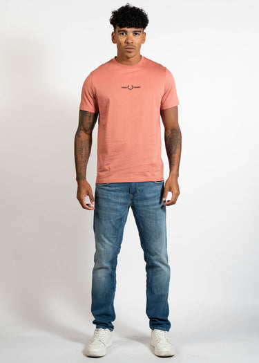 Fred Perry T-shirts Embroidered tshirt - putty pink