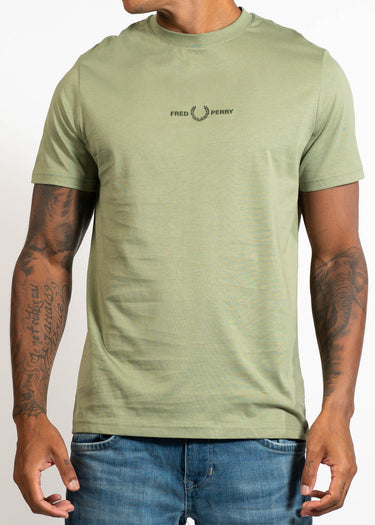 Fred Perry T-shirts Embroidered tshirt - olive mint