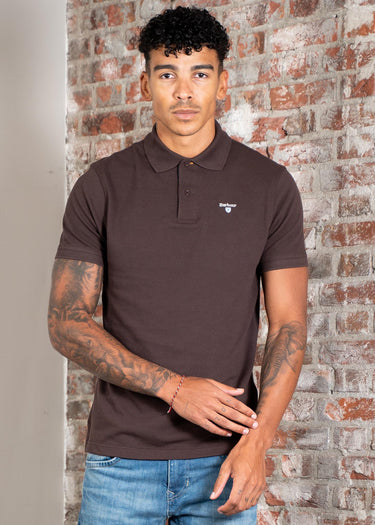 Barbour Polo's Tartan pique polo shirt - dark oak